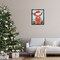 Stupell Industries Holiday Cattle with Holly Berries Floating Frame By Jo Taylor